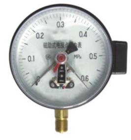 Magnetic-assisted Electric Contact Pressure Gauge