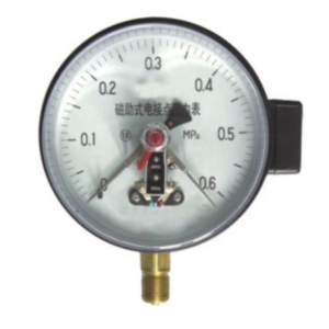 Magnetic-assisted Electric Contact Pressure Gauge